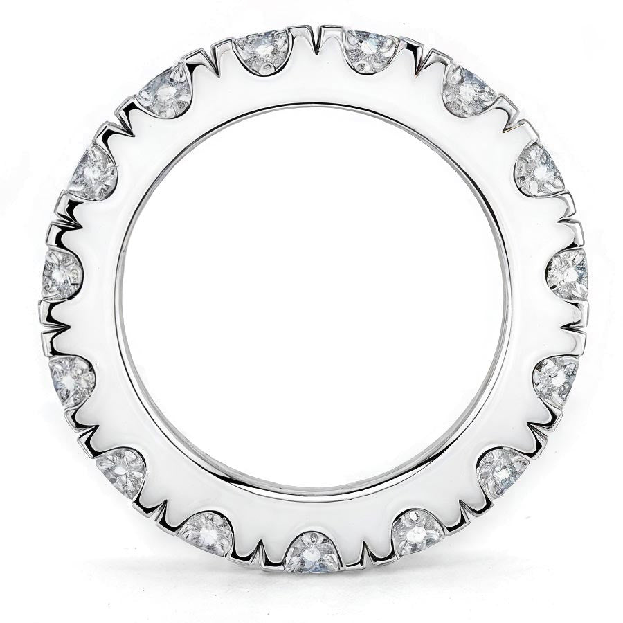 4.5mm Moissanite Round 4-Prong Eternity Ring