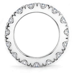 4.5mm Moissanite Round 4-Prong Eternity Ring