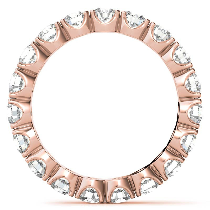 3.5mm Moissanite Round 4-Prong Eternity Ring