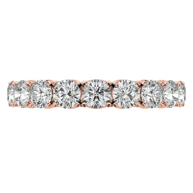 3.5mm Moissanite Round 4-Prong Eternity Ring