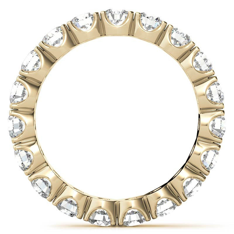 3.5mm Moissanite Round 4-Prong Eternity Ring
