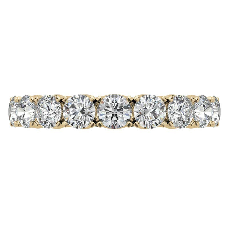 3.5mm Moissanite Round 4-Prong Eternity Ring