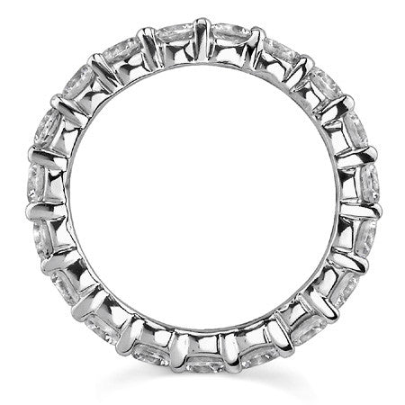 3.5mm Moissanite Round Bar Eternity Ring