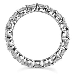 3.5mm Moissanite Round Bar Eternity Ring