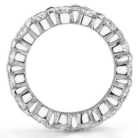 4.0mm Moissanite Round Bar Eternity Ring