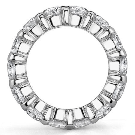 4.5mm Moissanite Round Bar Eternity Ring