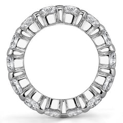 4.5mm Moissanite Round Bar Eternity Ring