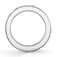 3.5mm Moissanite Round Channel Eternity Ring