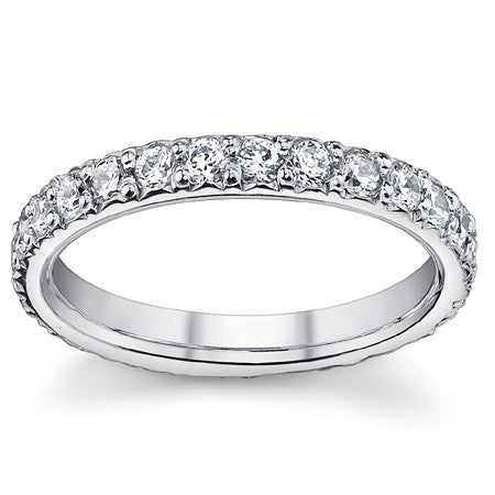 Moissanite Shared Prong Eternity Ring