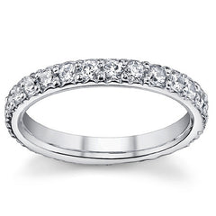 Moissanite Shared Prong Eternity Ring