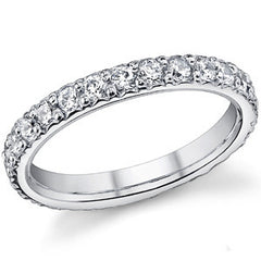 Moissanite Shared Prong Eternity Ring