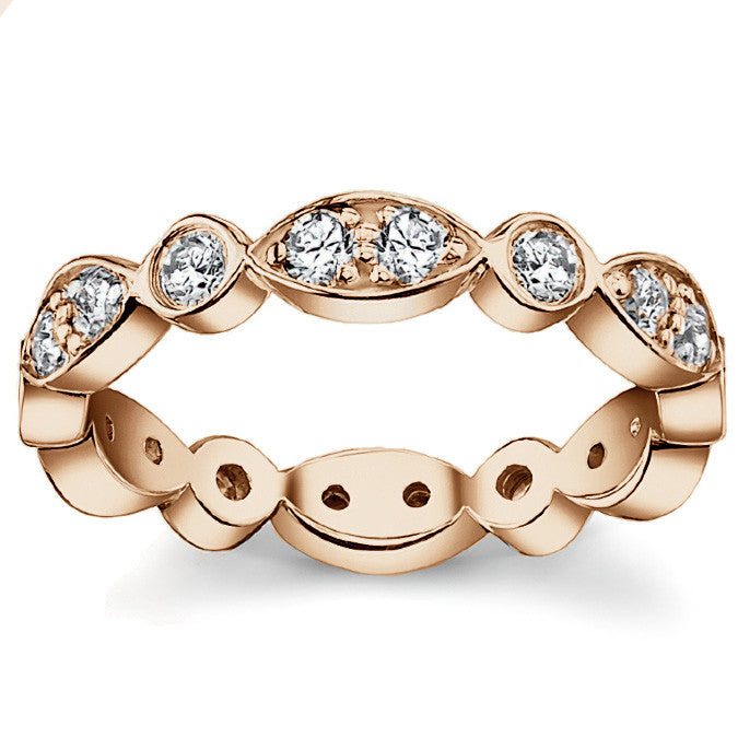 Round Brilliant Moissanite Stackable Eternity Ring (1.1ct)