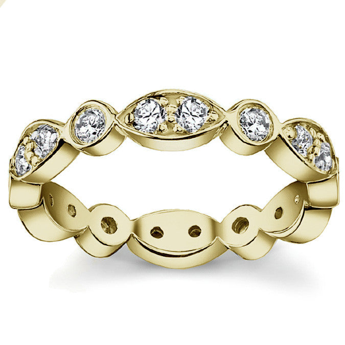 Round Brilliant Moissanite Stackable Eternity Ring (1.1ct)