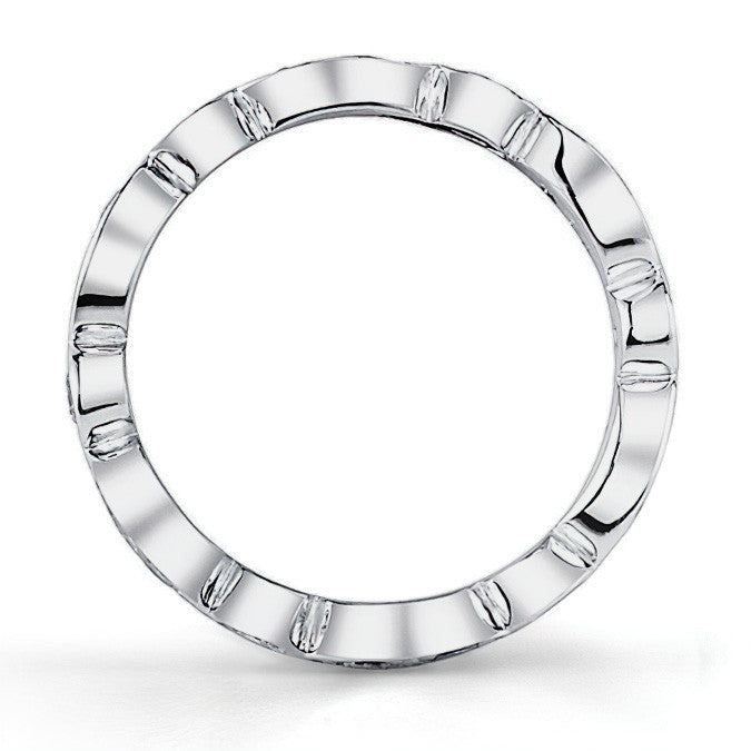 Round Brilliant Moissanite Stackable Eternity Ring (1.1ct)