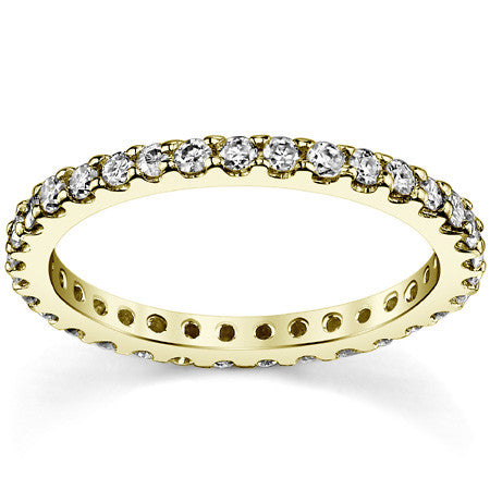 Moissanite Shared Prong Eternity Ring (1.7mm)