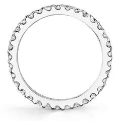 Moissanite Shared Prong Eternity Ring (1.7mm)