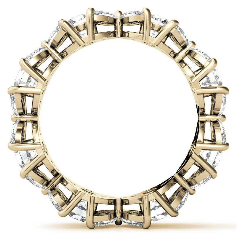 Round Brilliant and Marquise Moissanite Eternity Ring