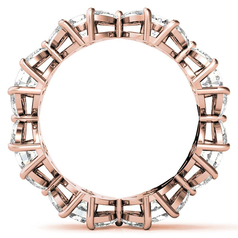 Round Brilliant and Marquise Moissanite Eternity Ring