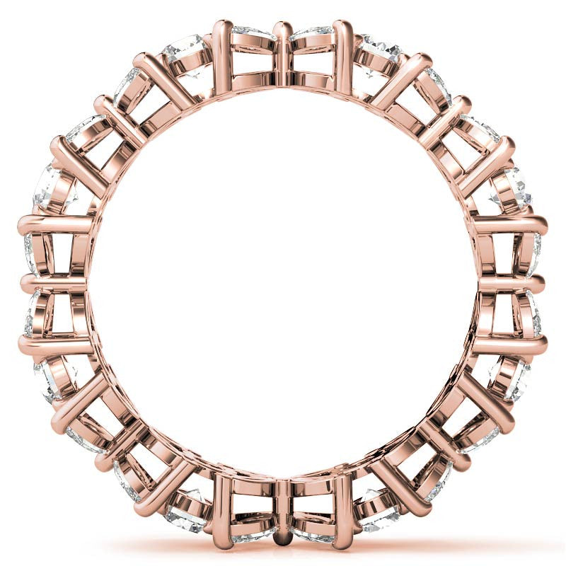 Round and Marquise Moissanite Eternity Ring