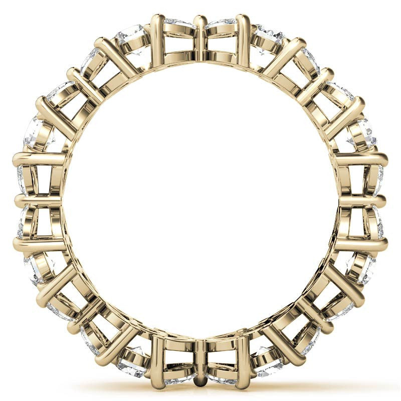 Round and Marquise Moissanite Eternity Ring