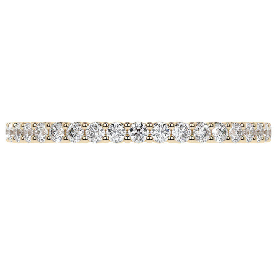 Round Brilliant Shared Prong Moissanite Eternity Ring 0.5ct - 0.6ct