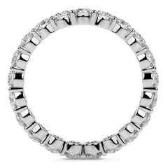 Round Brilliant Shared Prong Moissanite Eternity Ring 1.8ct - 2.1ct