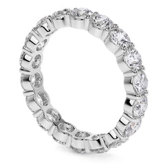 Round Brilliant Shared Prong Moissanite Eternity Ring 2.2ct - 2.8ct
