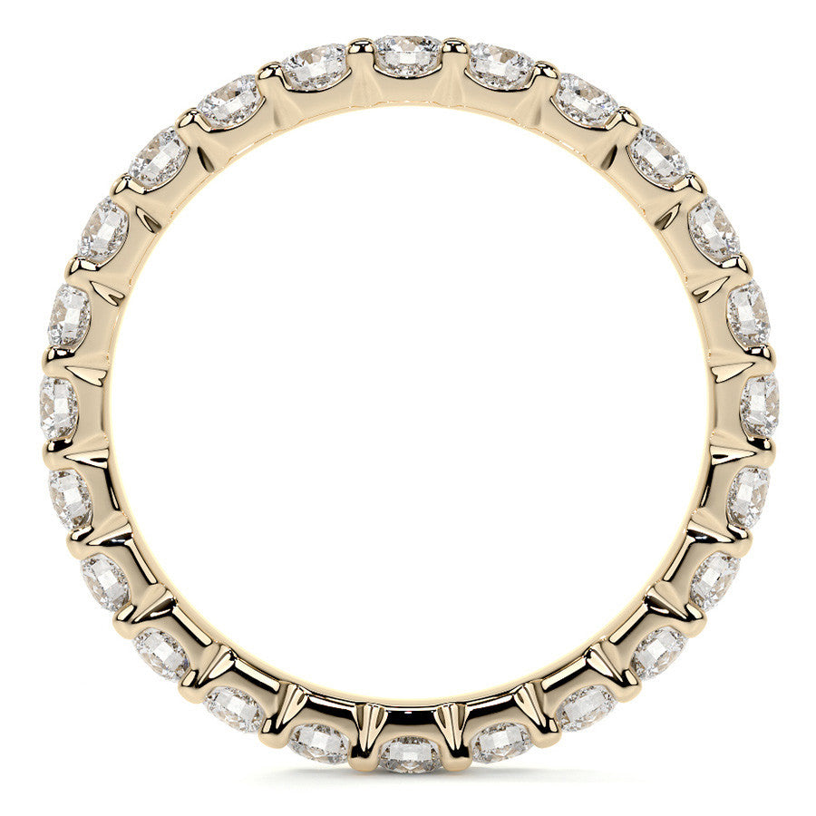 Round Brilliant U-Prong Moissanite Eternity Ring 1.2ct - 1.5ct