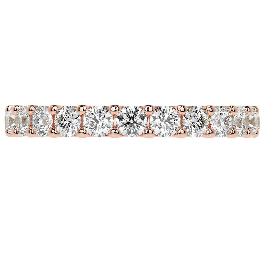 Round Brilliant U-Prong Moissanite Eternity Ring 1.2ct - 1.5ct