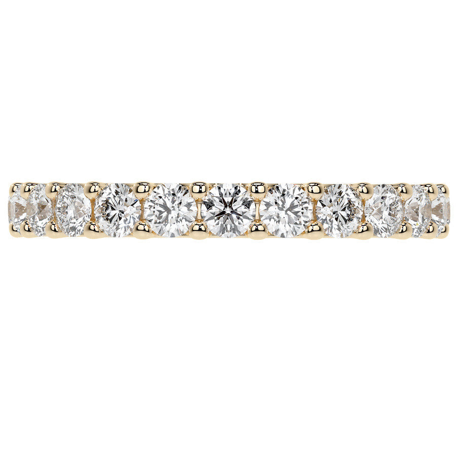 Round Brilliant U-Prong Moissanite Eternity Ring 1.2ct - 1.5ct