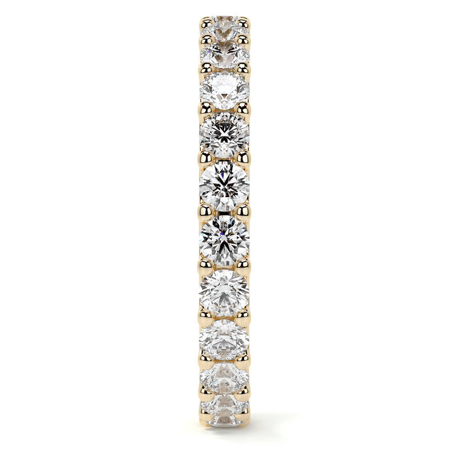 Round Brilliant U-Prong Moissanite Eternity Ring 1.2ct - 1.5ct