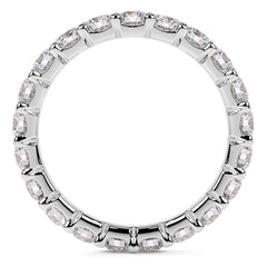 Round Brilliant U-Prong Moissanite Eternity Ring 1.9ct - 2.2ct