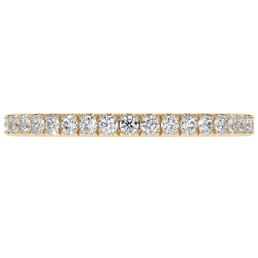 Round Brilliant Split Prong Moissanite Eternity Ring 0.5ct - 0.6ct