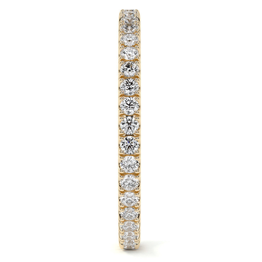 Round Brilliant Split Prong Moissanite Eternity Ring 0.5ct - 0.6ct