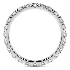 Round Brilliant Split Prong Moissanite Eternity Ring 1.3ct - 1.5ct
