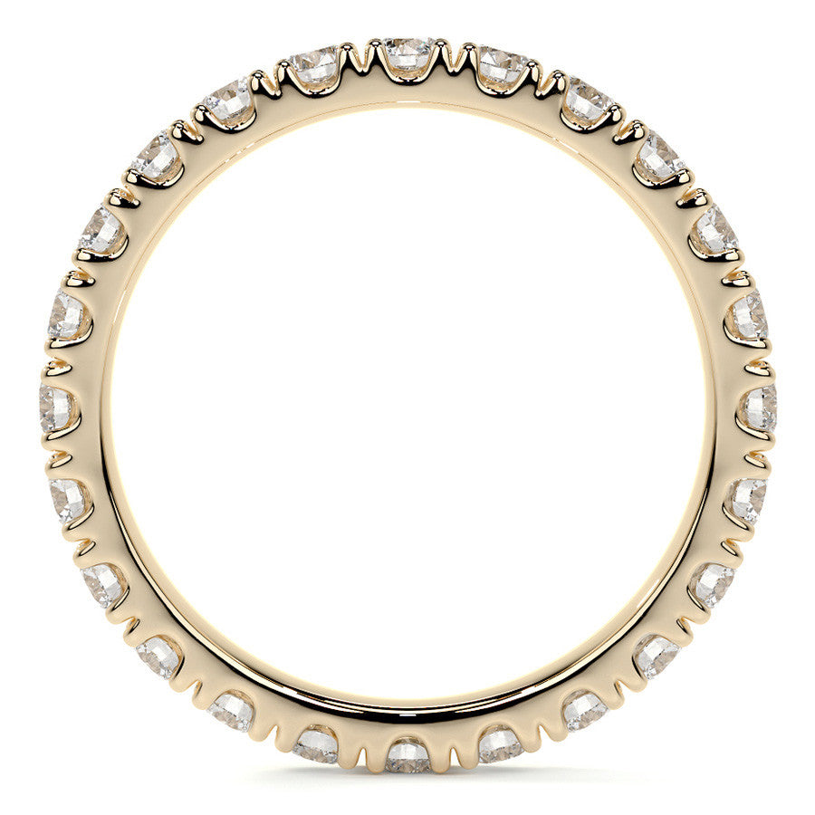 Round Brilliant Split Prong Moissanite Eternity Ring 1.3ct - 1.5ct