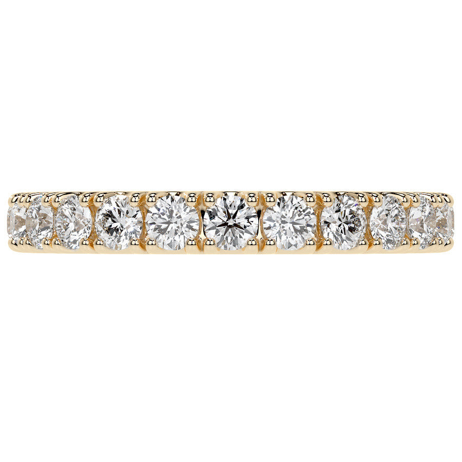 Round Brilliant Split Prong Moissanite Eternity Ring 1.3ct - 1.5ct