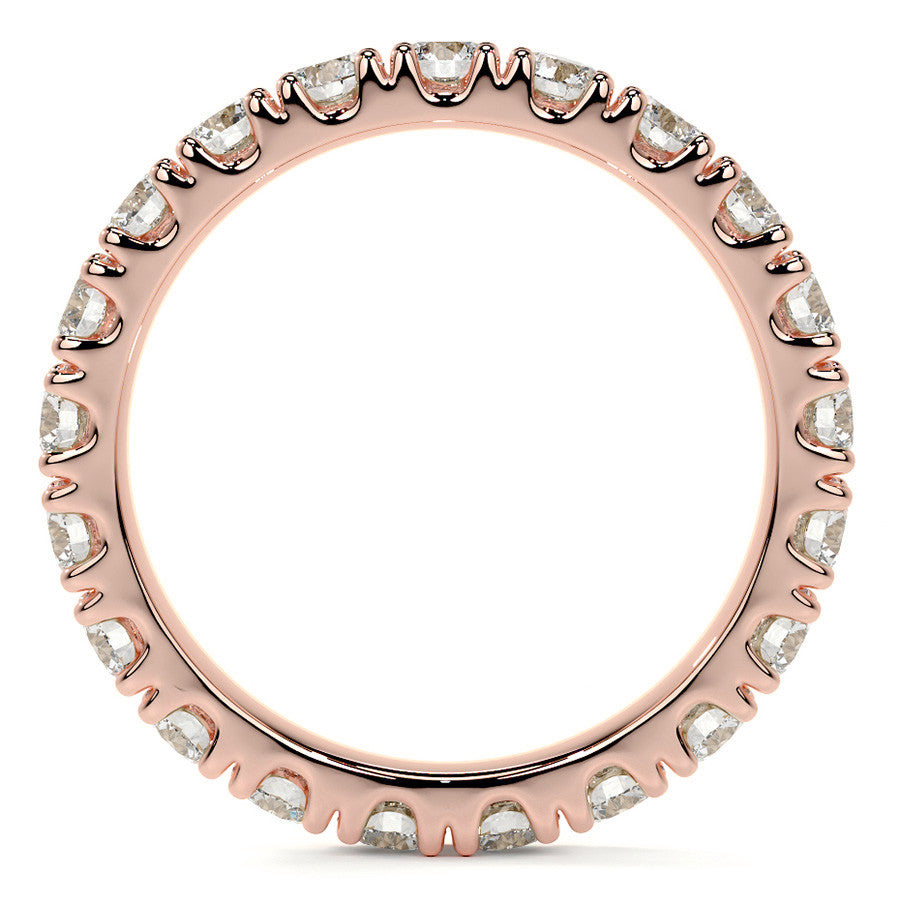 Round Brilliant Split Prong Moissanite Eternity Ring 1.9ct - 2.2ct