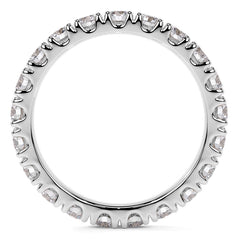 Round Brilliant Split Prong Moissanite Eternity Ring 1.9ct - 2.2ct