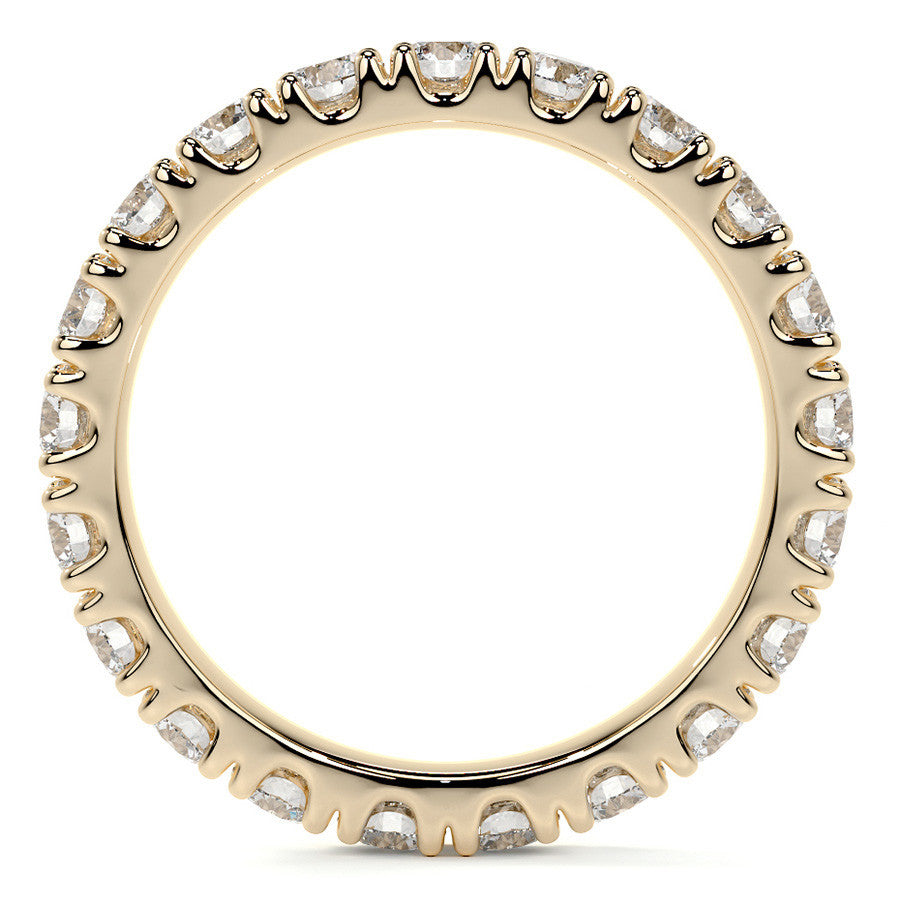 Round Brilliant Split Prong Moissanite Eternity Ring 1.9ct - 2.2ct