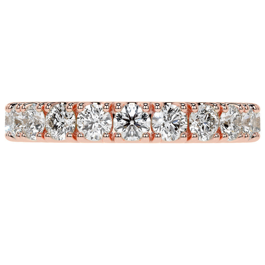 Round Brilliant Split Prong Moissanite Eternity Ring 1.9ct - 2.2ct