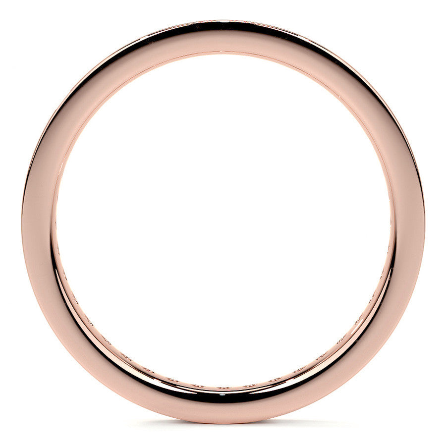 Round Brilliant Channel Setting Moissanite Eternity Ring 0.5ct - 0.6ct