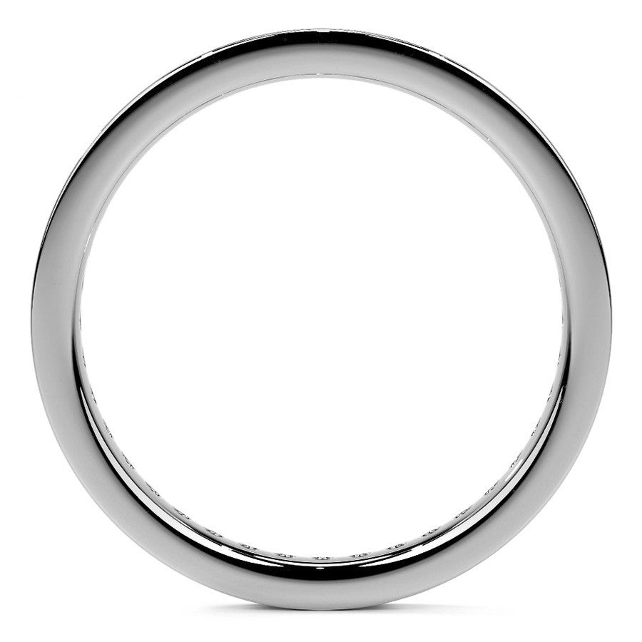 Round Brilliant Channel Setting Moissanite Eternity Ring 0.5ct - 0.6ct