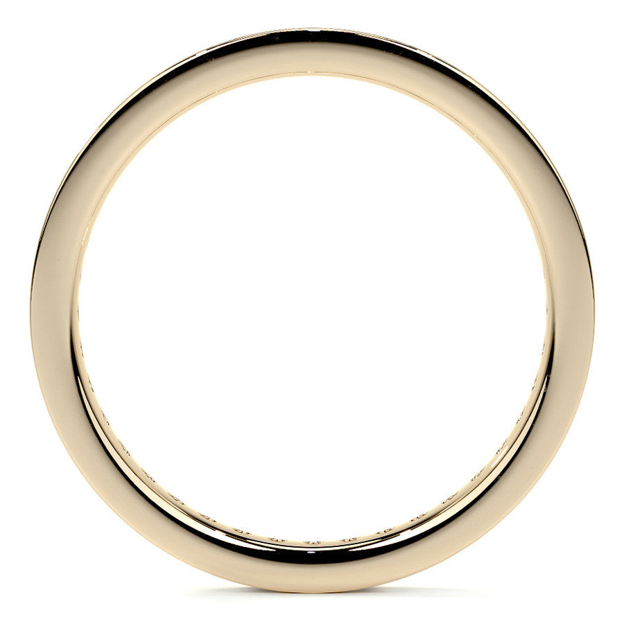 Round Brilliant Channel Setting Moissanite Eternity Ring 0.5ct - 0.6ct