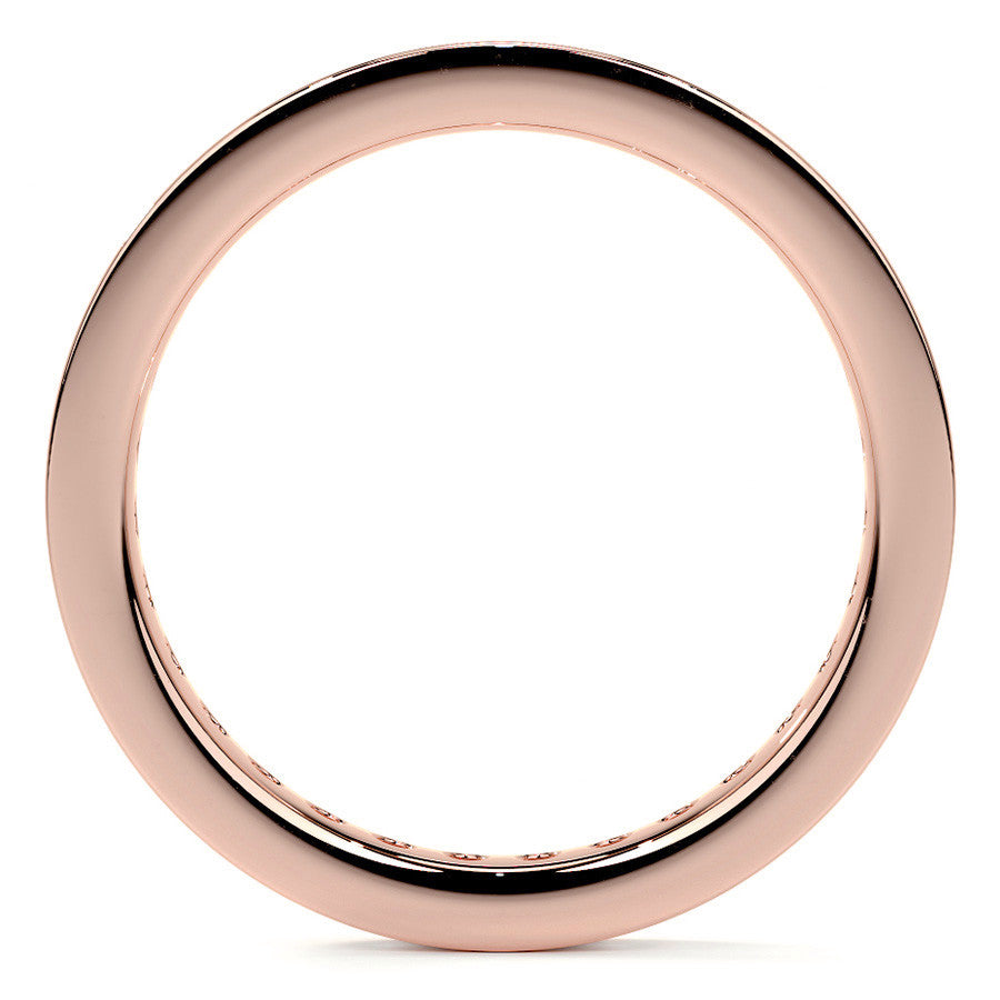 Round Brilliant Channel Setting Moissanite Eternity Ring 0.8ct - 0.9ct