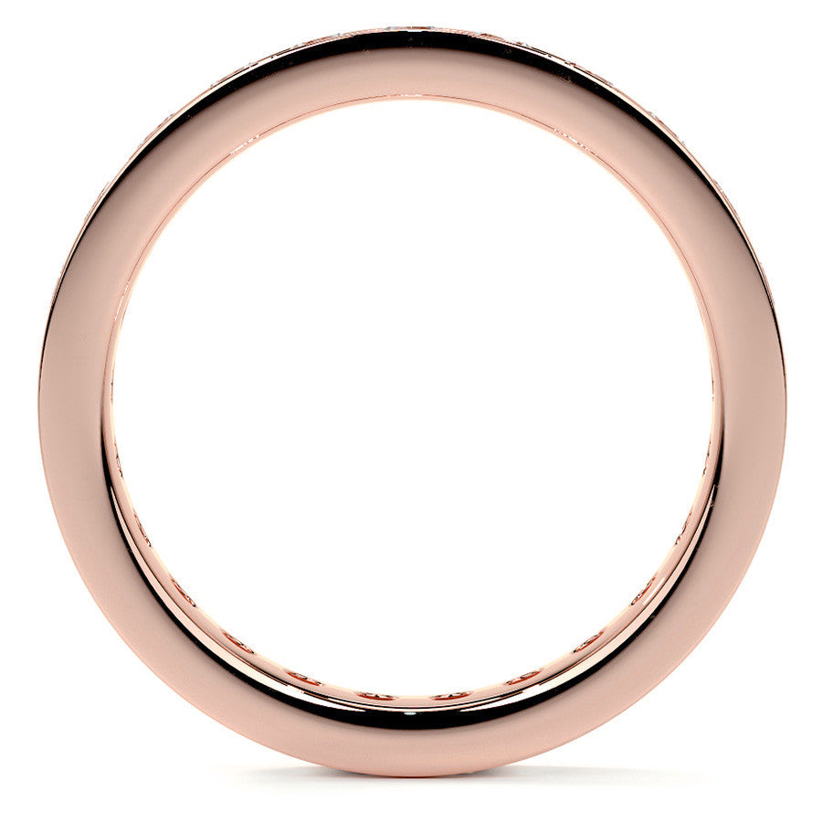 Round Brilliant Channel Setting Moissanite Eternity Ring 1.2ct - 1.4ct