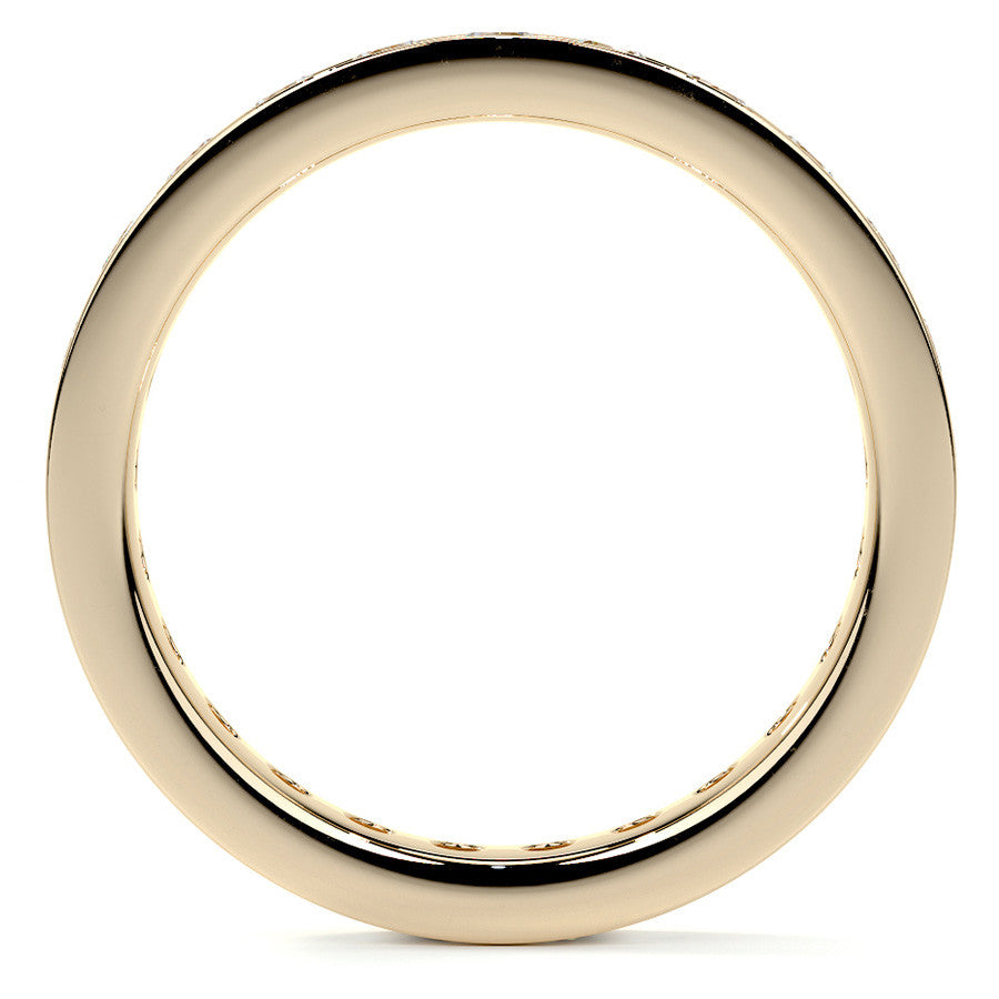 Round Brilliant Channel Setting Moissanite Eternity Ring 1.2ct - 1.4ct