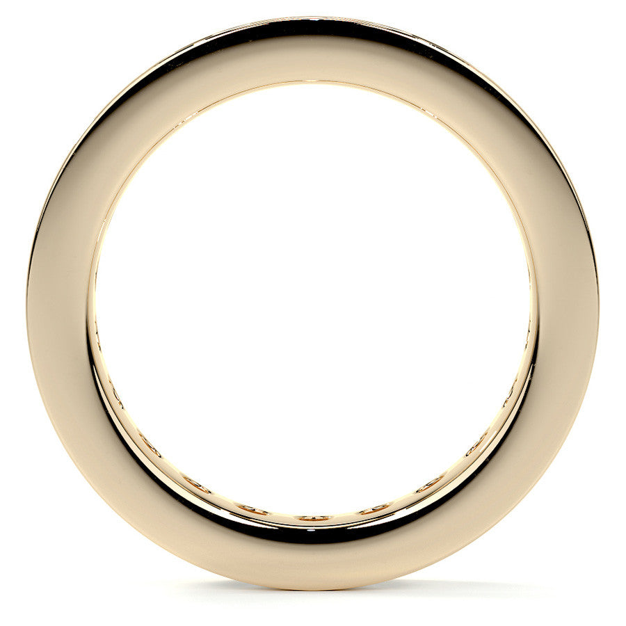 Round Brilliant Channel Setting Moissanite Eternity Ring 1.8ct - 2.1ct
