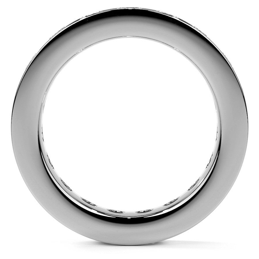 Round Brilliant Channel Setting Moissanite Eternity Ring 2.2ct - 2.5ct