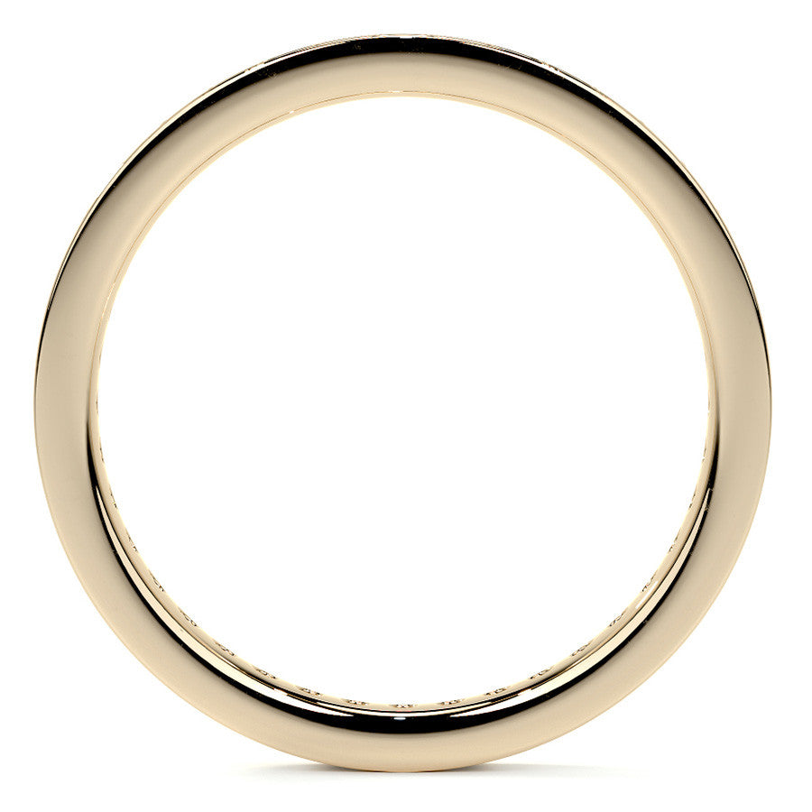 Round Brilliant Channel Bead Setting Moissanite Eternity Ring 0.5ct - 0.6ct